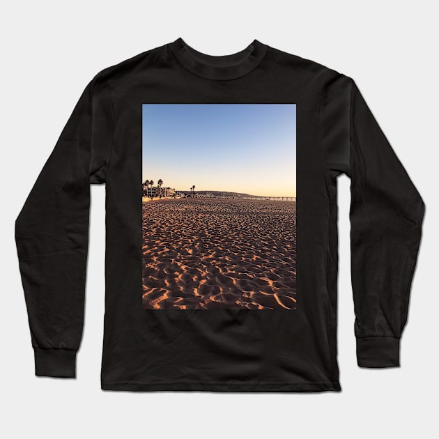 Dusk at Hermosa Beach, California Long Sleeve T-Shirt by offdutyplaces